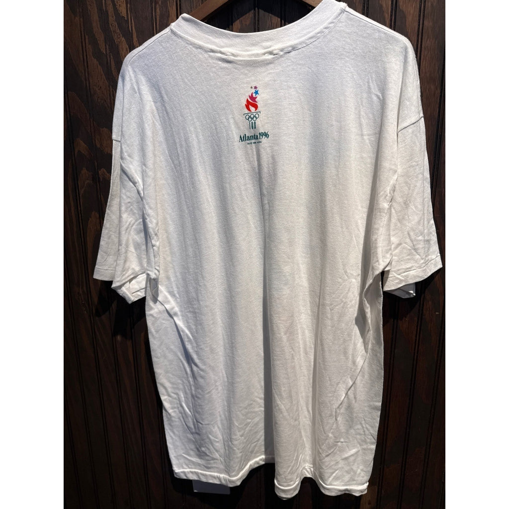 Vintage 1996 Atlanta OlympicsWhatizit Izzy Mascot T-Shirt White XL Single Stitch