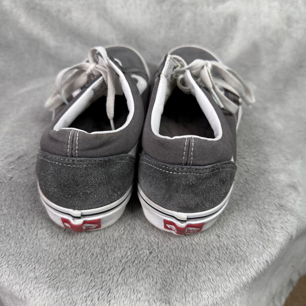 Vans Old Skool Gray Suede White Stripe Low Top Skate Shoes Womens 8 Mens 6.5