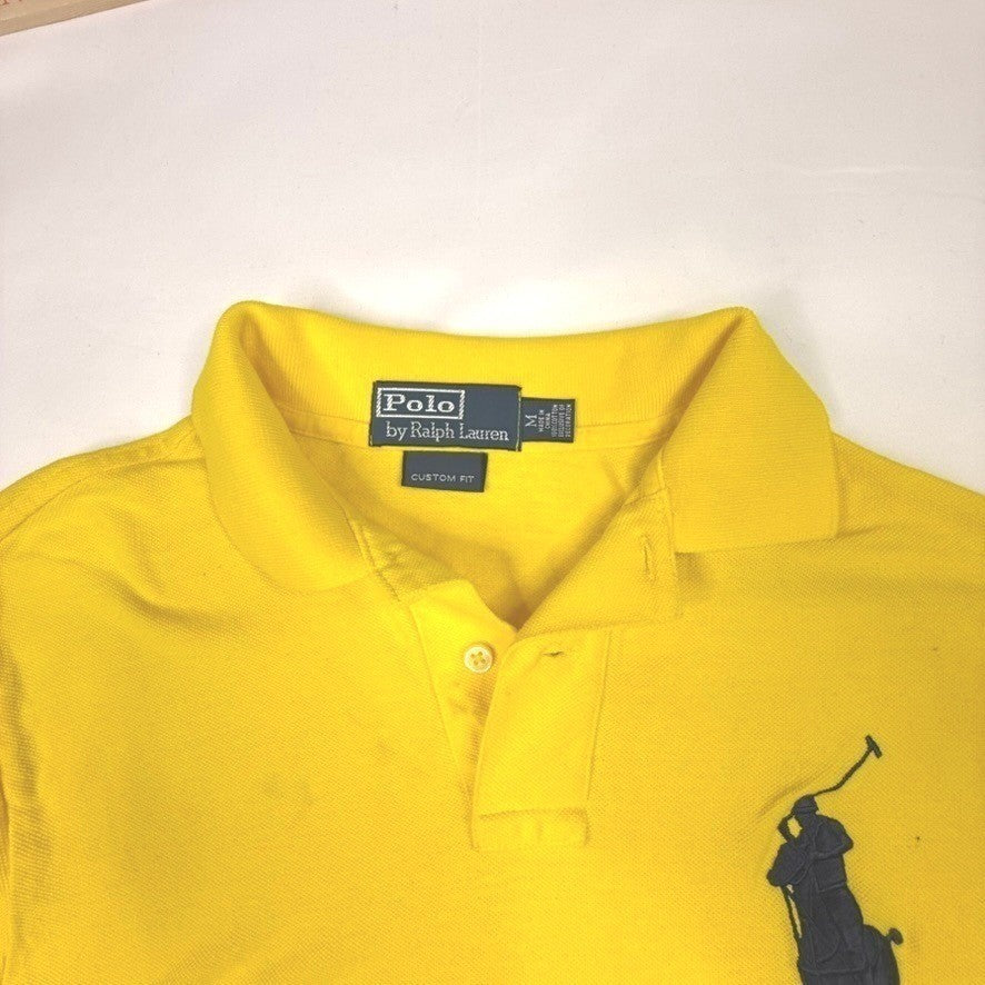 Polo Ralph Lauren Yellow US Open Custom Fit Polo Shirt Men's XL