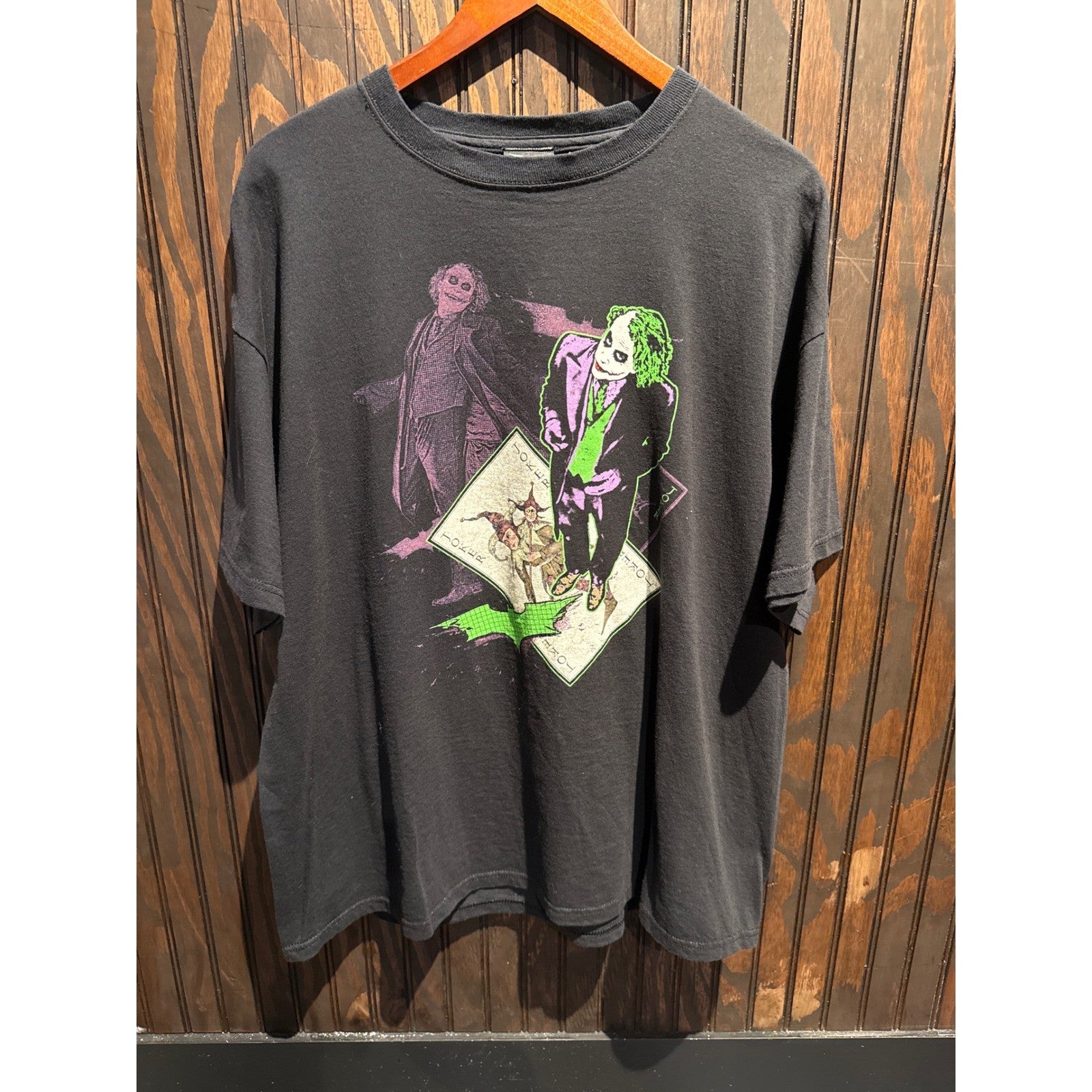 DC Comics The Joker Dark Knight Graphic Tee Shirt Black XL Heath Ledger Movie