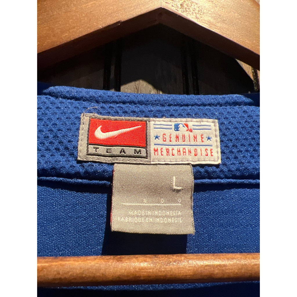 Nike Los Angeles Dodgers MLB Baseball Jersey Blue White Mesh Button Up Mens XL