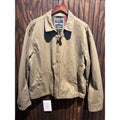 Polo Ralph Lauren Harrington Jacket Mens XL Khaki Tan Plaid Lined Cotton Zip Up