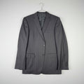 Z Zegna Mens Pinstripe Blazer Navy Blue Wool 2-Button Suit Jacket 50R 280CG4