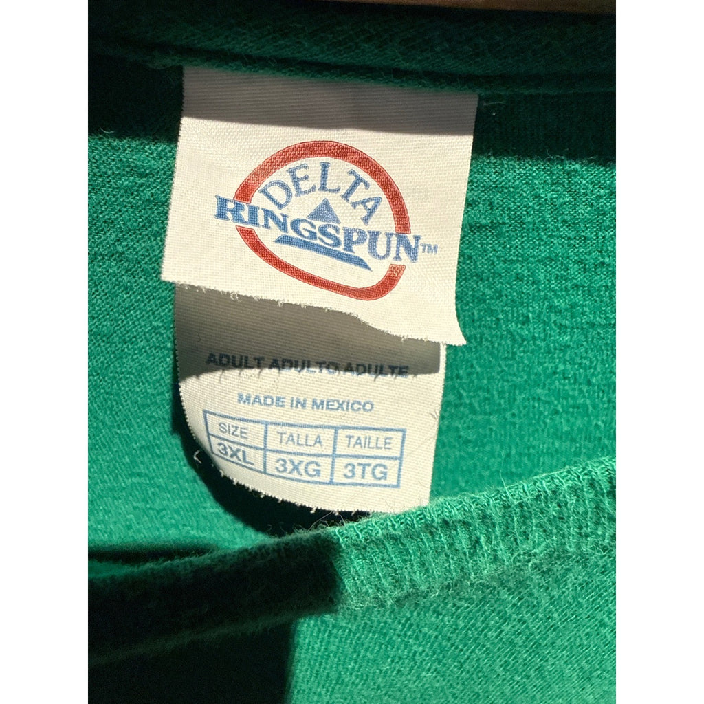 Vintage 1994 Freaknik Atlanta Players Ball Graphic T-Shirt Green Mens 3XL 29x31
