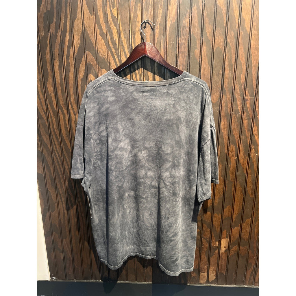 The Mountain Grim Reaper Skeleton Horse Graphic T-Shirt Grey Tie Dye Mens 3XL