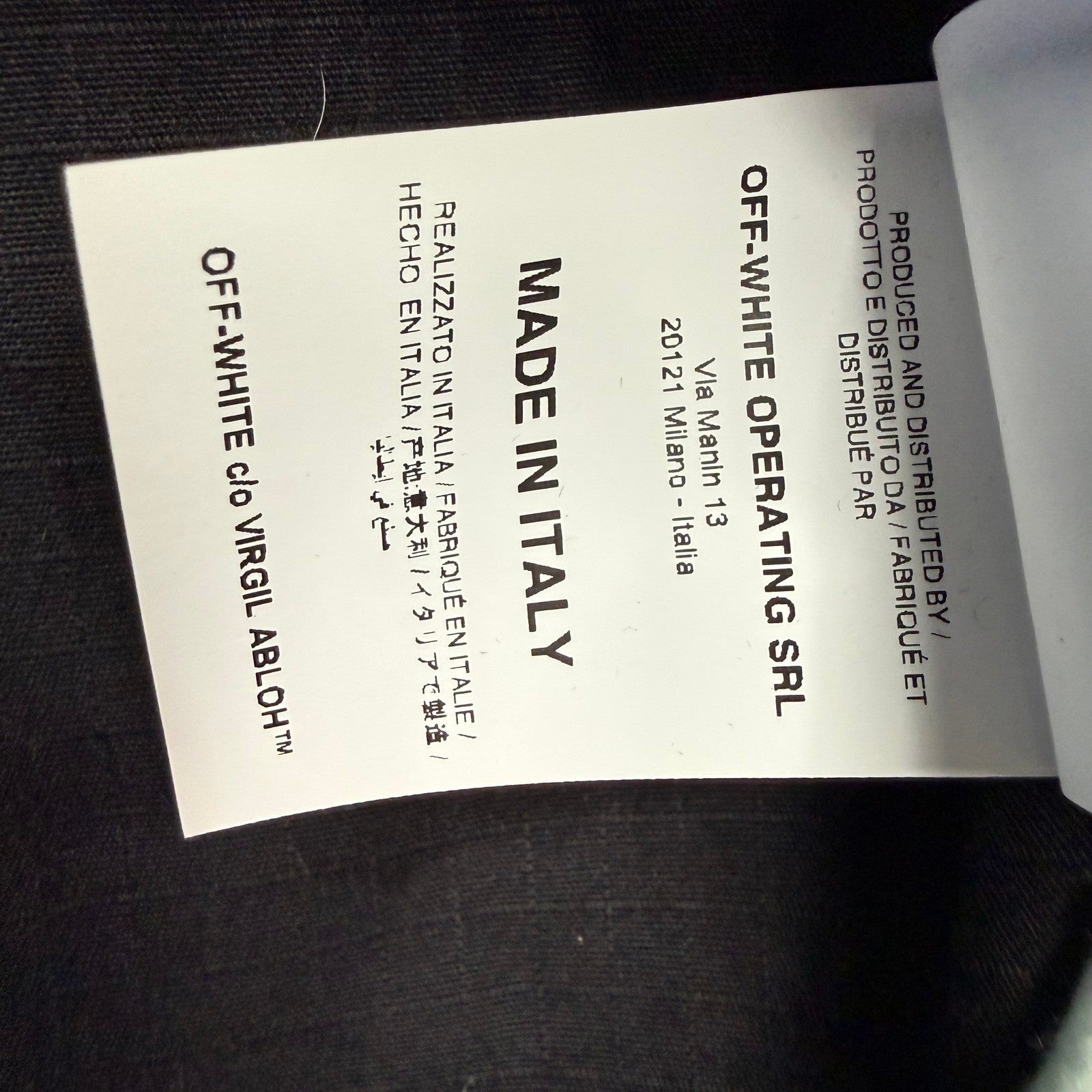 OFF-WHITE c/o VIRGIL ABLOH Australia Limited Edition Black Utility Jacket