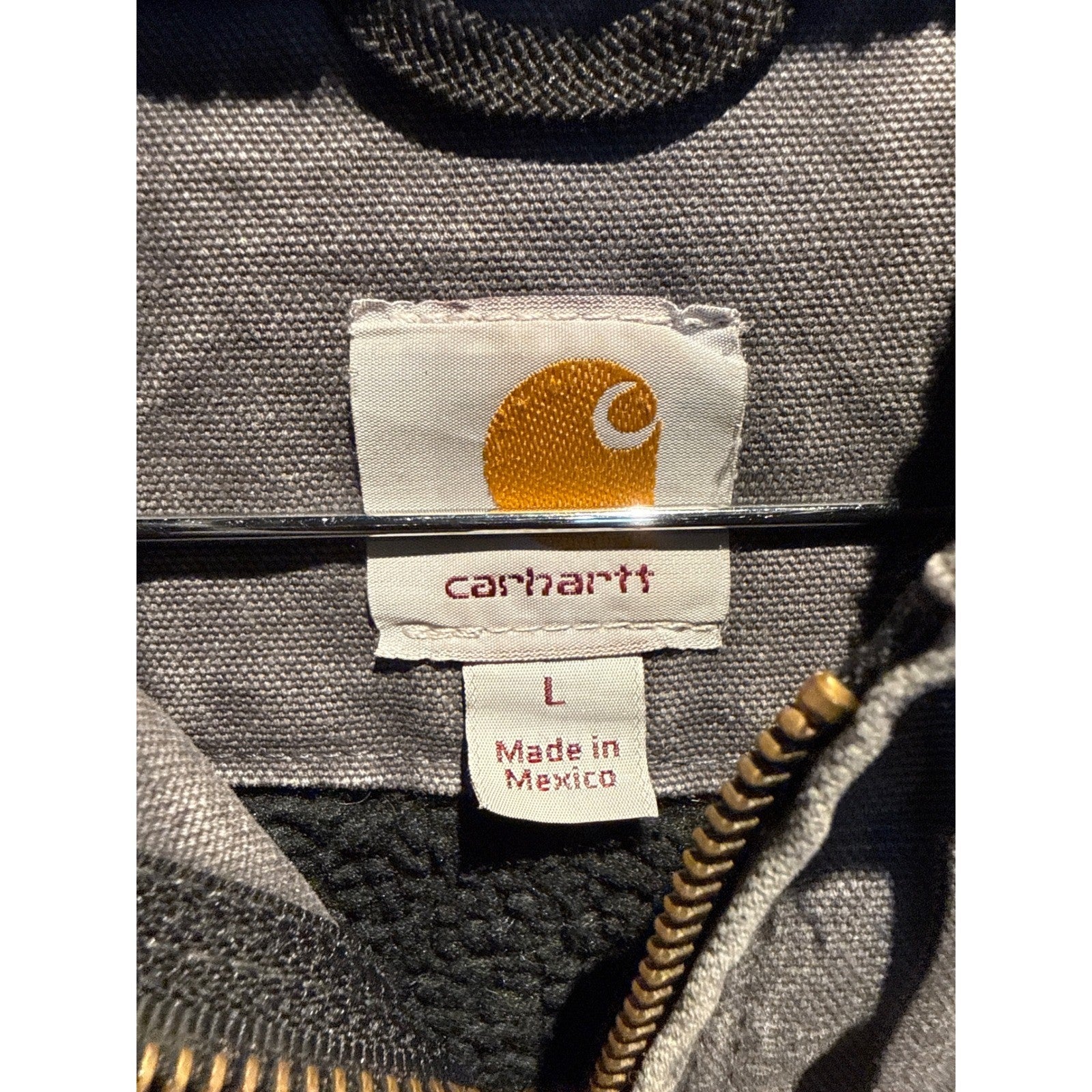 Carhartt Mens Sherpa Lined Sandstone Sierra Jacket Grey Shadow J141 Large L