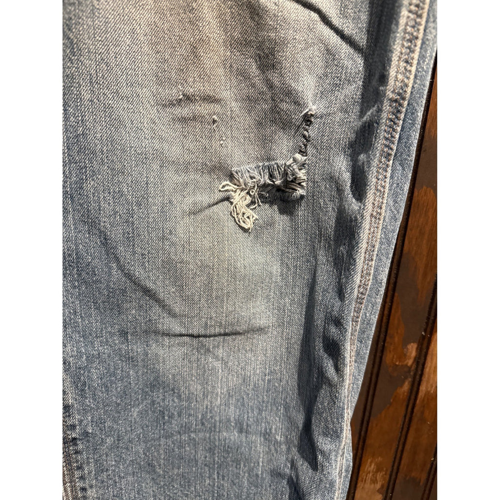 Vintage Carhartt Distressed Work Dungarees Jeans Light Wash 38x32 Thrashed