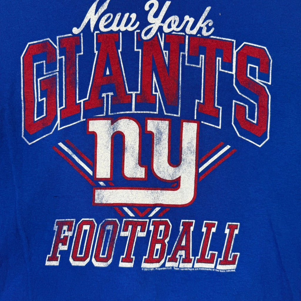 Junk Food New York Giants Football Long Sleeve T Shirt Mens XL Blue NFL