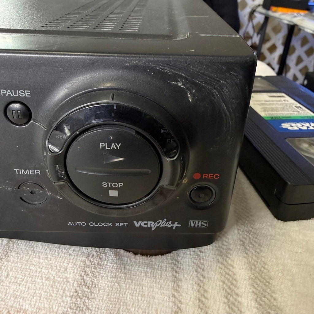 Sony SLV-740HF VHS VCR 4-Head Hi-Fi Stereo Video Cassette Recorder Black