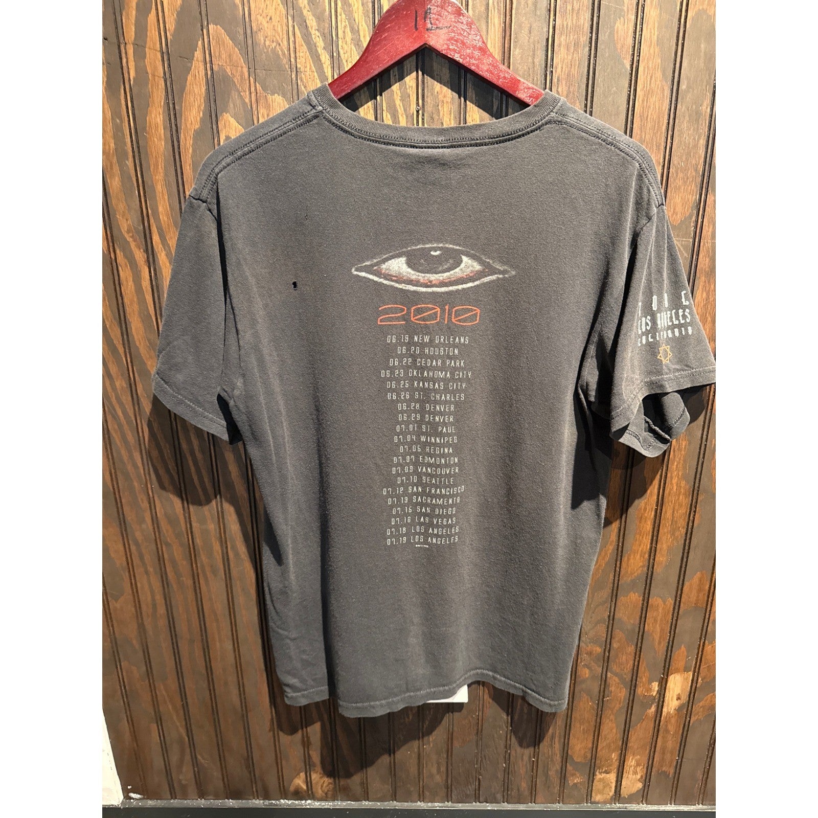 Vintage Tool 10000 Days Band T-Shirt Faded Black Graphic Tee Mens Large 21x27