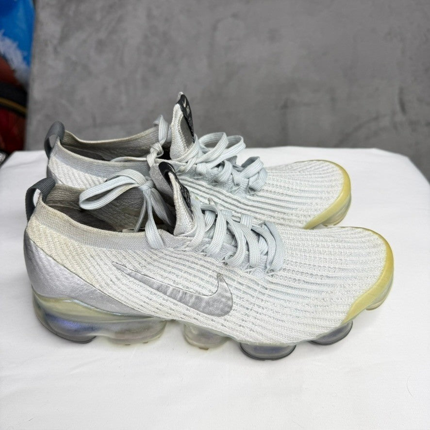 Nike Air VaporMax 3 Flyknit Mens Running Shoes Light Gray Size 9.5 US AJ6910 101