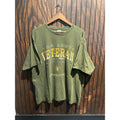Vintage US Army Veteran T Shirt Mens XL Olive Green Graphic Made in USA 90s Tee