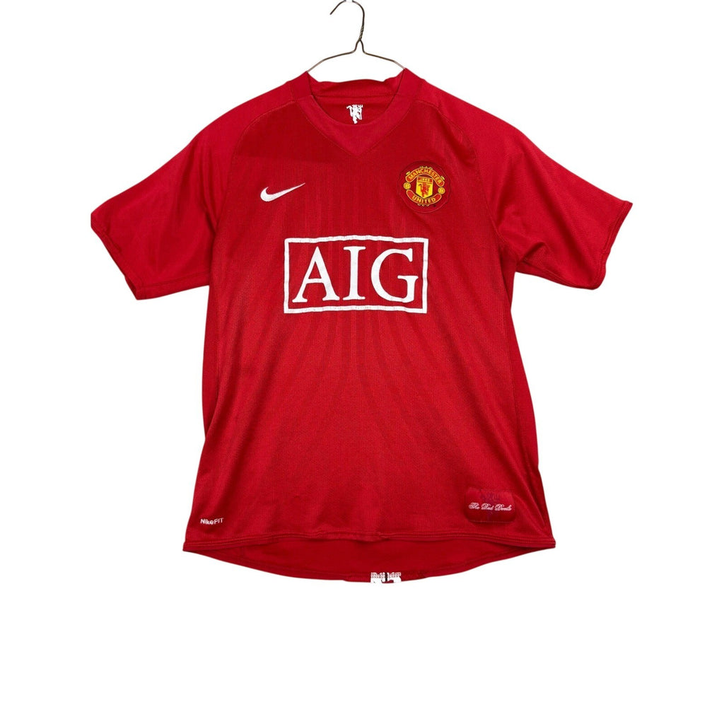 Manchester United Soccer Jersey Red Nike AIG Football Club Retro Shirt