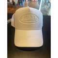 Von Dutch White Trucker Hat Raised Rubber Logo Mesh Snapback Y2K Streetwear Cap