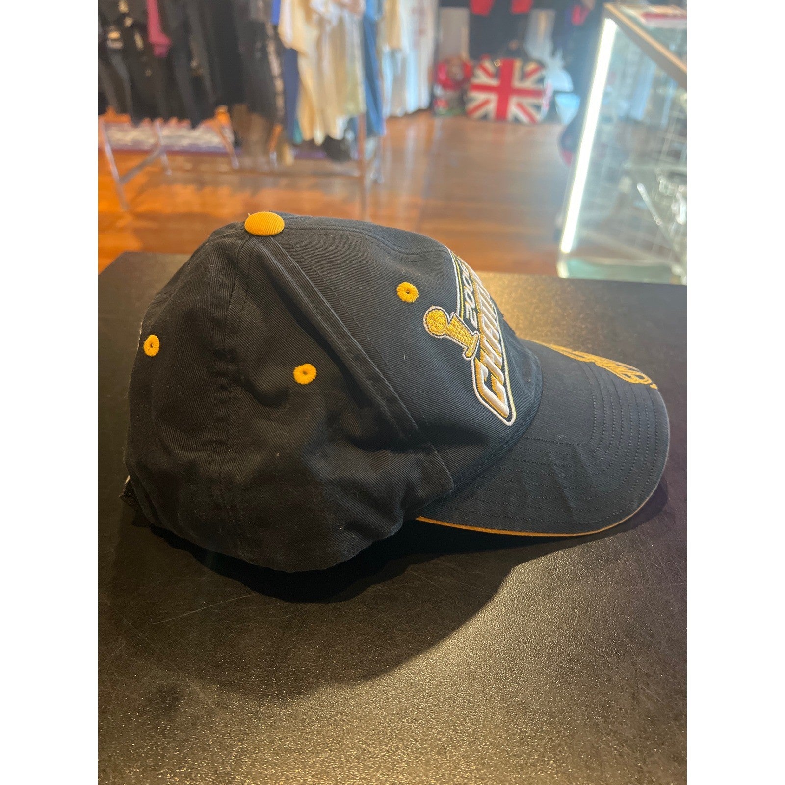 Miami Heat 2006 NBA Champions Hat Black Gold Embroidered The Finals Baseball Cap