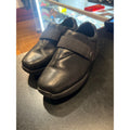 MBT Black Leather Walking Shoes Rocker Bottom Strap Loafers Mens Size 7