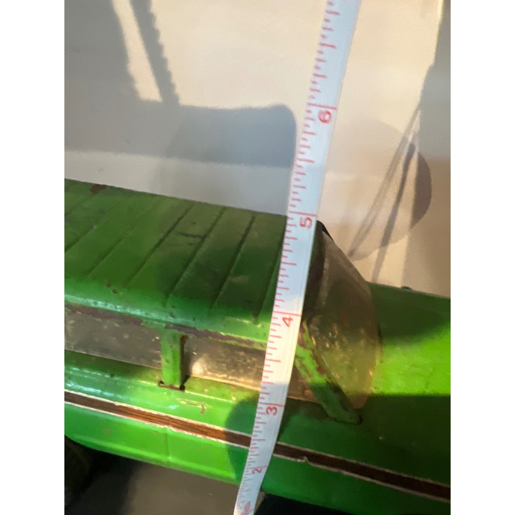 Vintage Tonka Wagoneer Pressed Steel Toy Truck Green 4x4 USA Made 9 Inch