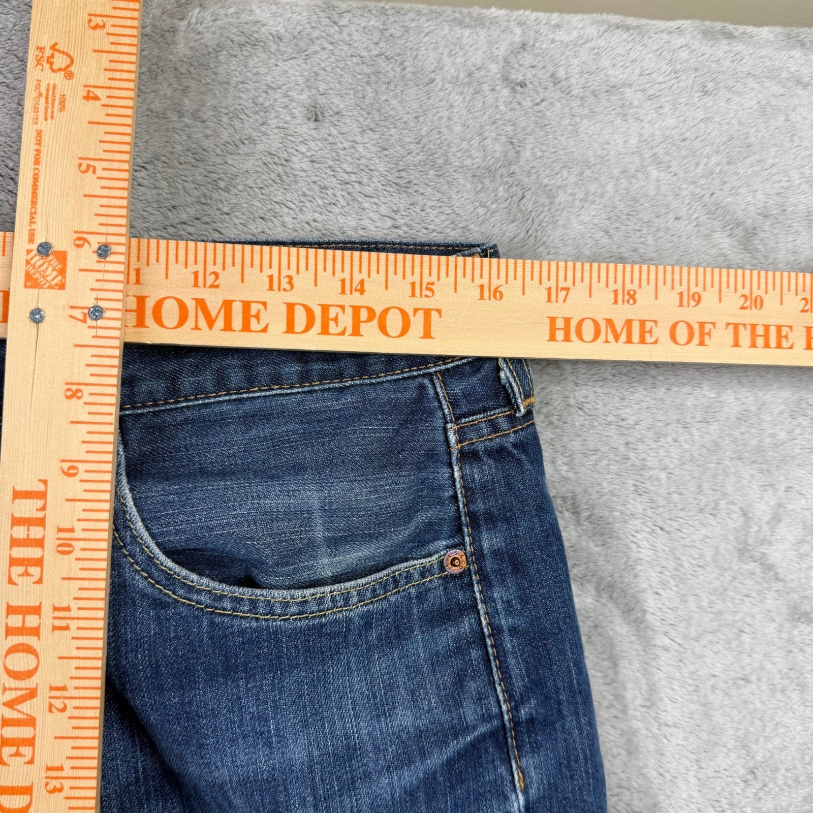 Levi Strauss Co 501 Original Fit Straight Leg Jeans Mens W34 L34 Blue Denim