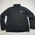 The North Face Mens Medium Black Full Zip Soft Shell Jacket TNF