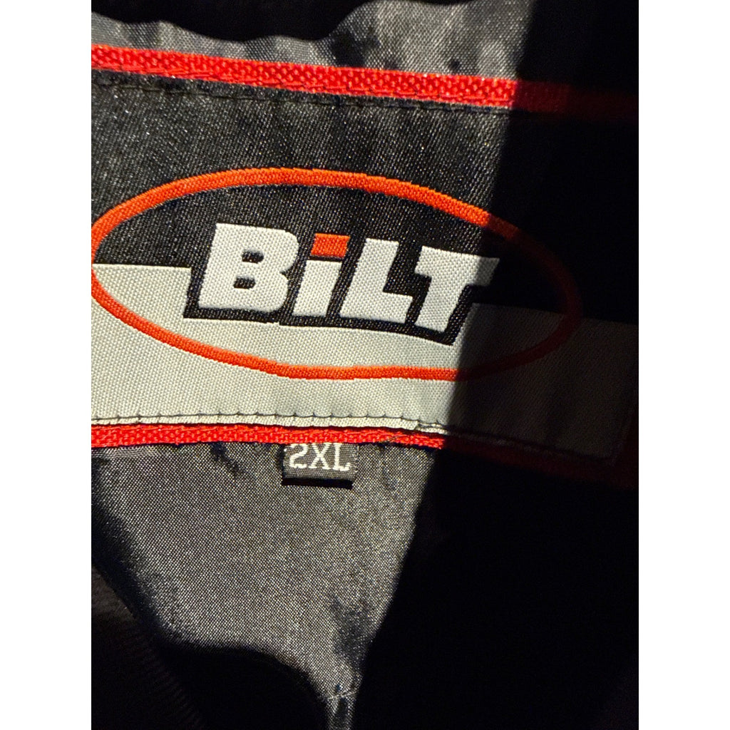 Bilt Race Pro Max Speed Xi Motorcycle Jacket Mens 2XL Black White Racing Padded