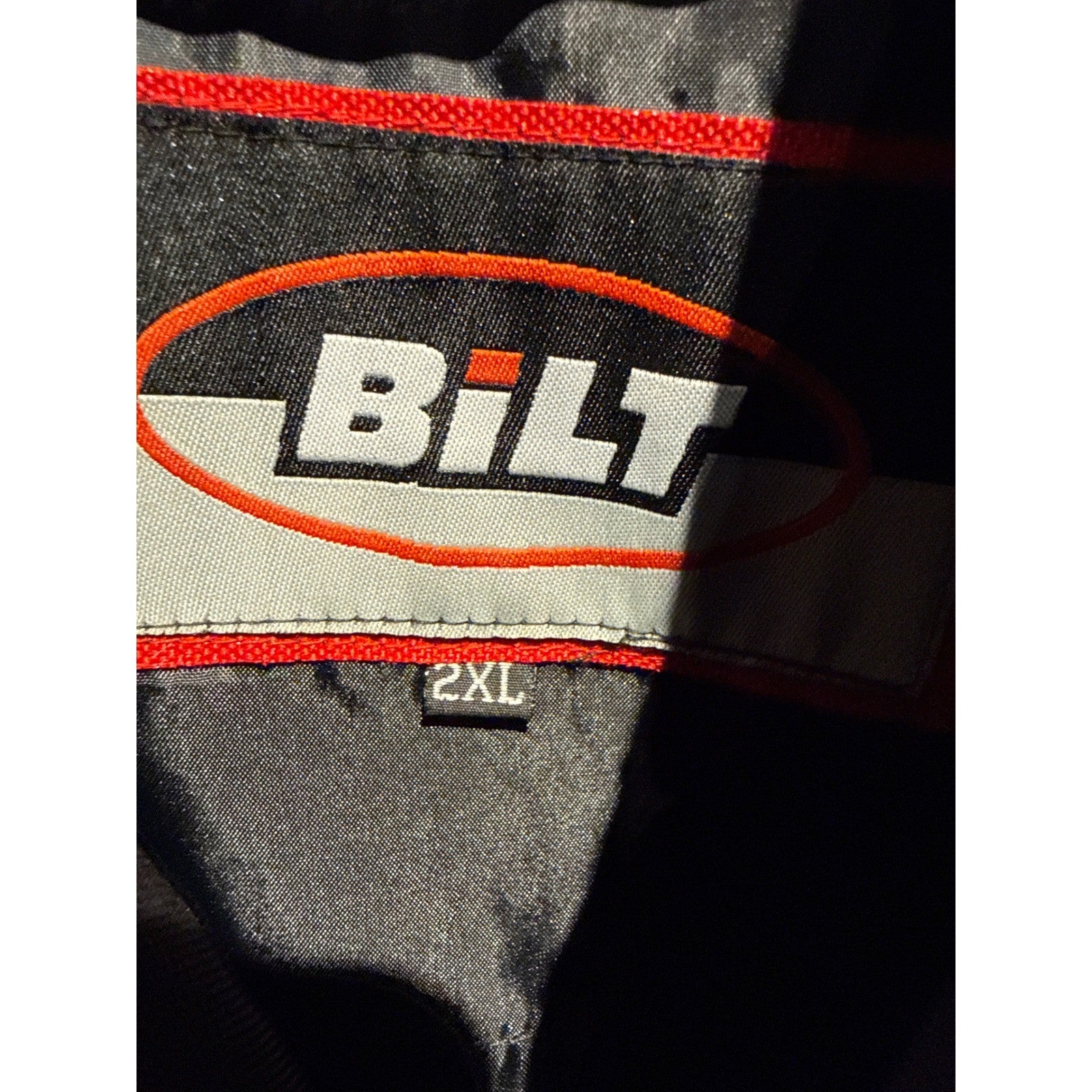 Bilt Race Pro Max Speed Xi Motorcycle Jacket Mens 2XL Black White Racing Padded