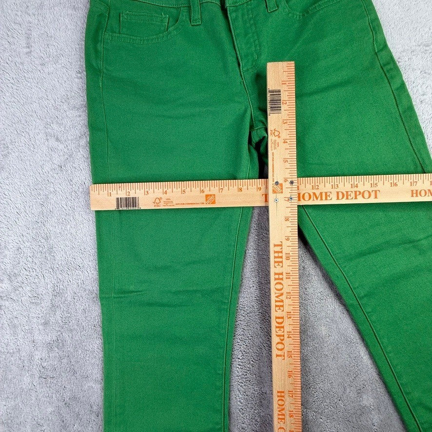 Lauren Ralph Lauren Green Modern Straight Ankle Pants Womens 4 Stretch Cotton