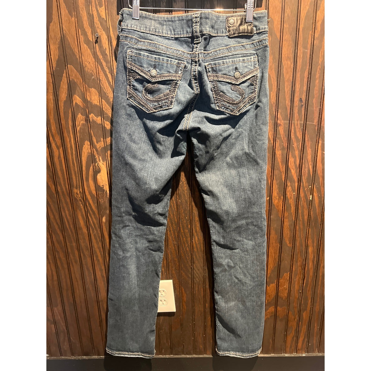 Silver Jeans Co Suki Mid Rise Slim Bootcut Blue Denim Jeans 16x30 Medium Wash