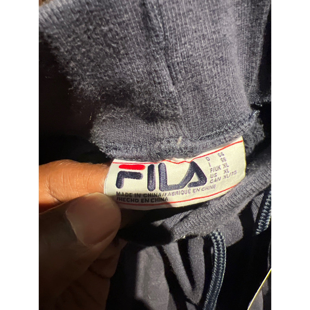 Navy Blue Fleece Graphic Sweat Shorts Drawstring Waist Streetwear Men's XLarge