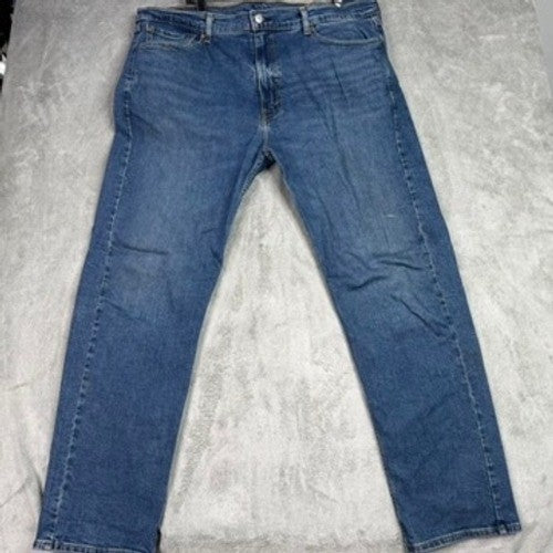 Levi Strauss 505 Mens Jeans W40 L32 Blue Medium Wash Straight Fit Denim Pants