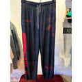 YoungLA Attack on Titan Eren Yeager Track Pants Black Red Anime Mens Joggers