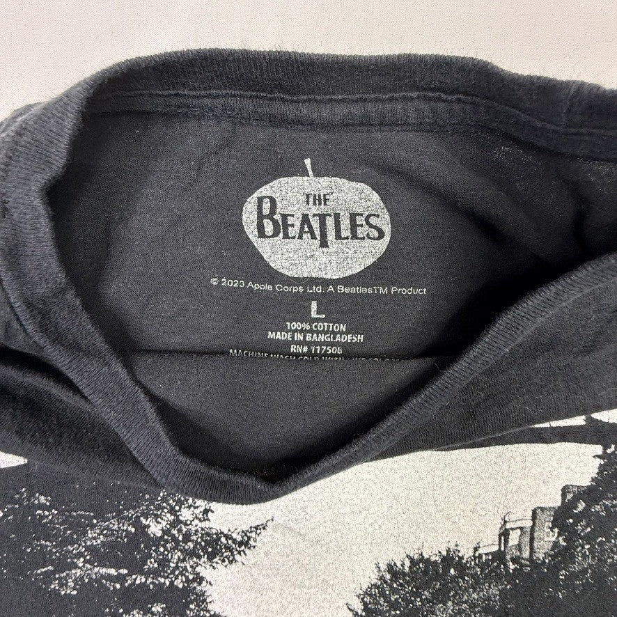 The Beatles Abbey Road Graphic T Shirt Black Size Large Cotton