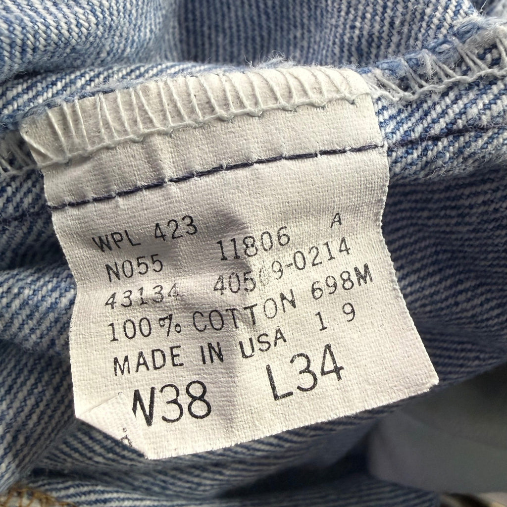 Levi's 509 Relaxed Fit Jeans Mens W38 L34 Blue Denim Made in USA