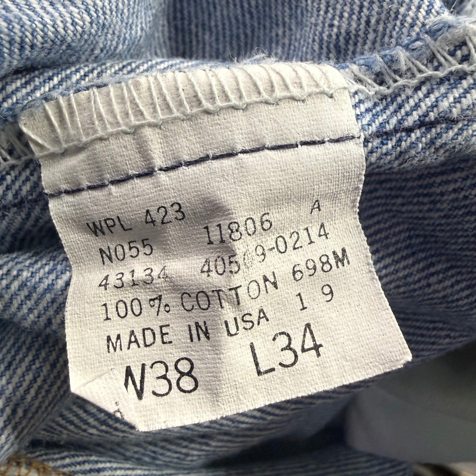 Levi's 509 Relaxed Fit Jeans Mens W38 L34 Blue Denim Made in USA