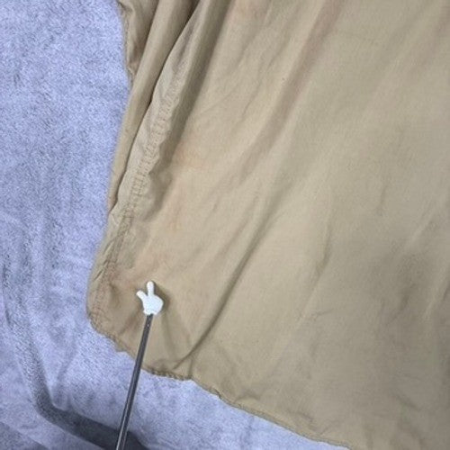 Akdmks Sky High Button Up Shirt Tan Long Sleeve 2XL Men's