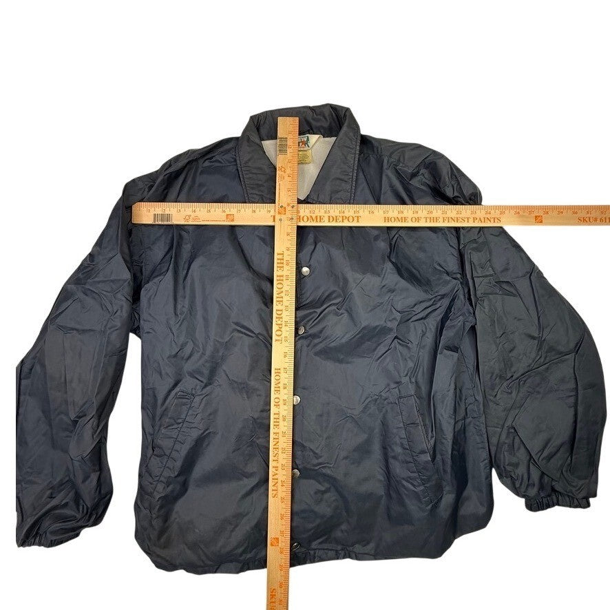 New Star Classic Collections Coaches Jacket Navy Blue Lightweight Size Large