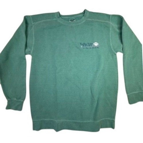 Comfort Colors Maine Graphic Sweatshirt Crewneck Pullover Teal Size Medium