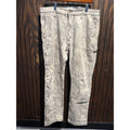 Hollister Mens Epic Flex Carpenter Pants Grey Leaf Camo Double Knee 36x30