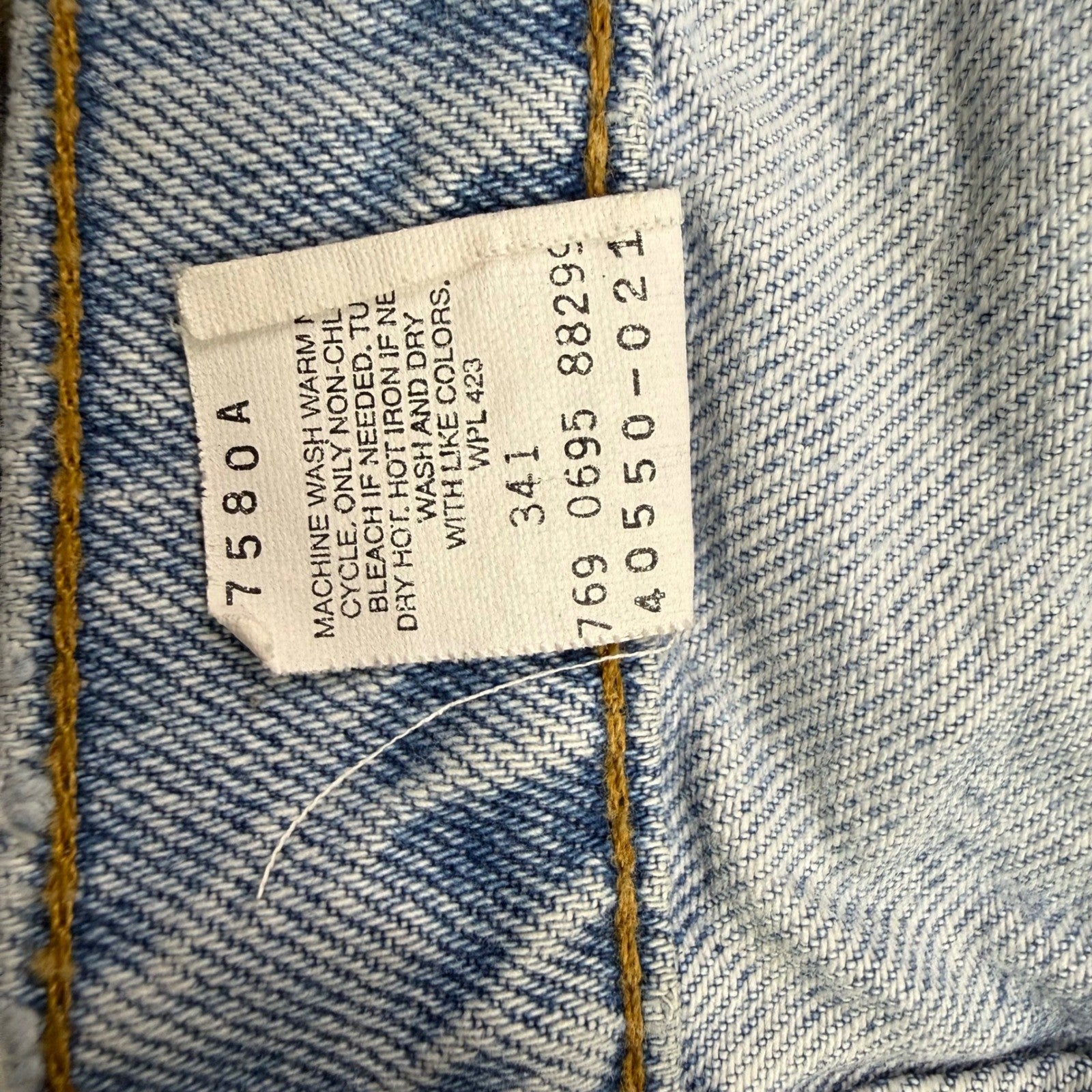 Levi Strauss 501 Mens Jeans Light Wash Button Fly Straight Leg Pants 34 x 28