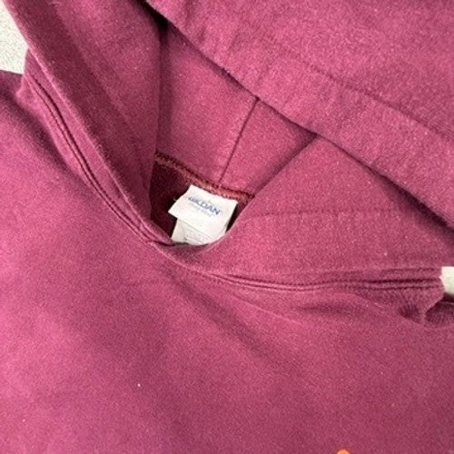 Kanye West I Feel Like Pablo Hoodie Burgundy Orange Graphic Print