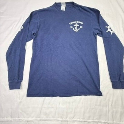 Delta Pro Weight Cayman Islands Long Sleeve Graphic T Shirt Mens Size M