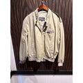 Vintage Members Only Racer Jacket Tan Beige Mens Large Iconic 80s Bomber Jacket