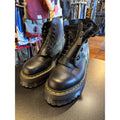 Dr. Martens Sinclair Black Milled Nappa Leather Platform Boots Mens 8 Womens 9