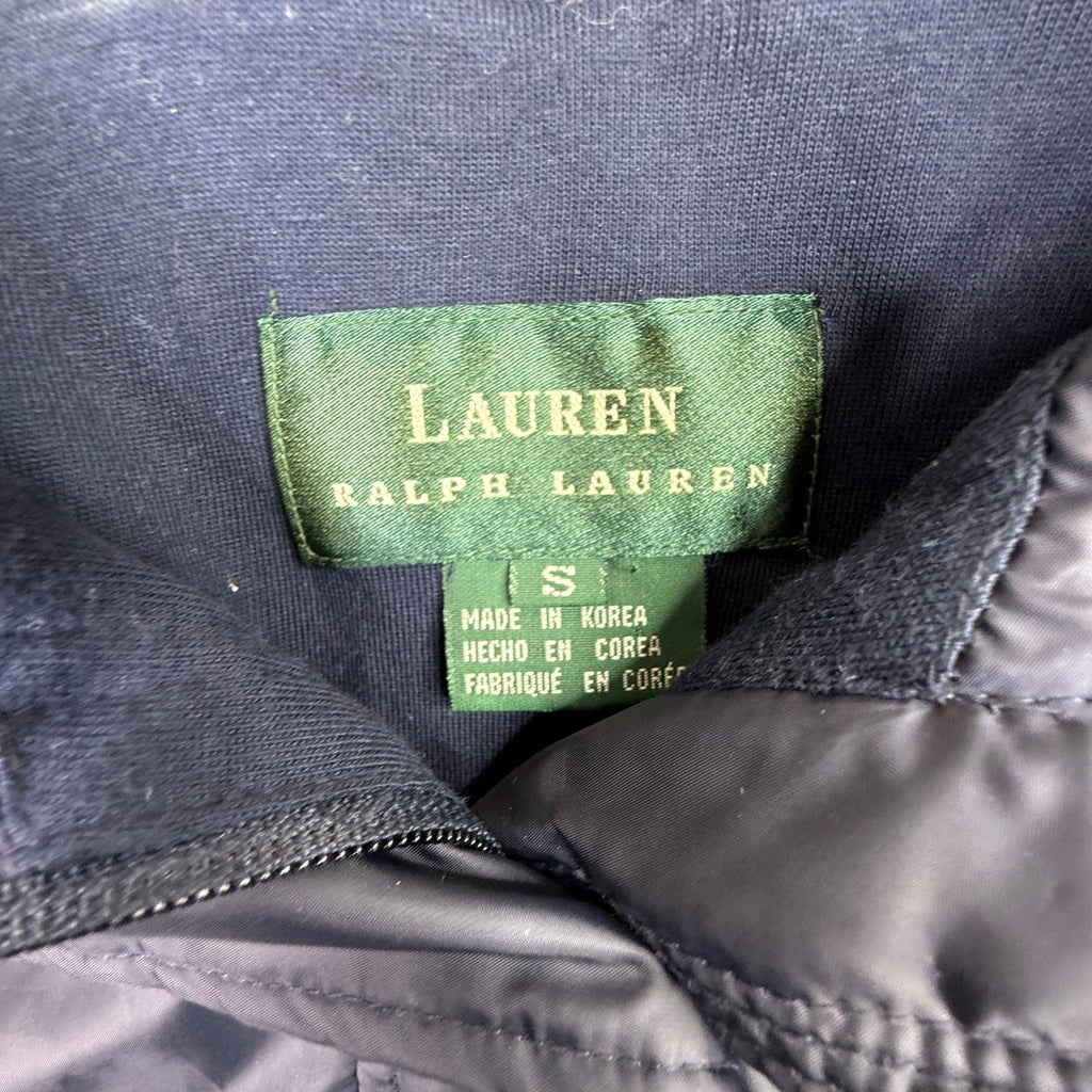Lauren Ralph Lauren Mens Navy Blue Red Trim Full Zip Casual Jacket Size S