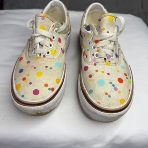 Vans Era Women's Shoes Cream Confetti Polka Dot Low Top Sneakers Size 5.5
