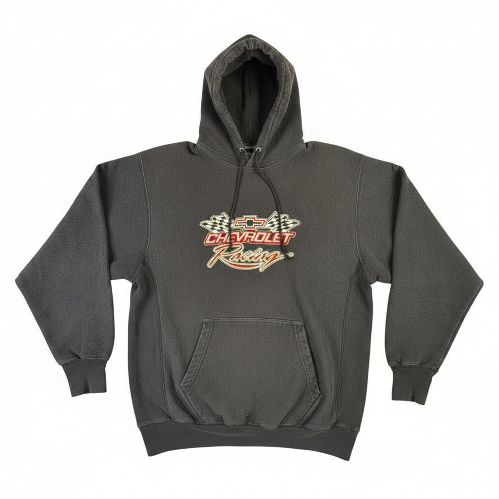 Steve & Barrys Chevrolet Racing Hoodie Black Size Medium Hooded Sweatshirt