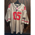 Vintage FUBU The Collection Football Jersey Gold Red Mesh Mens XXL 90s Hip Hop