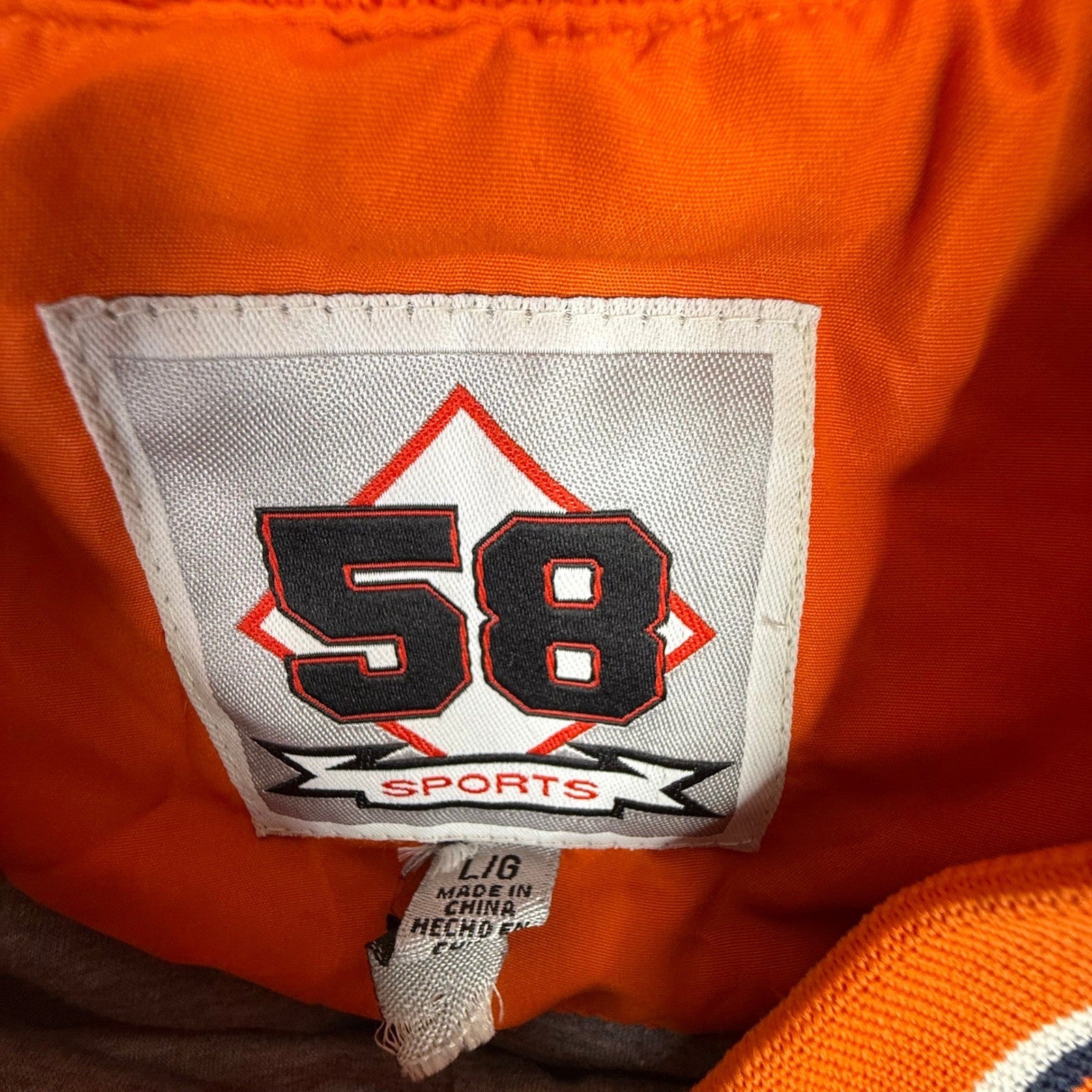 UTEP Miners Pullover Windbreaker Jacket Orange Navy White 58 Sports L G