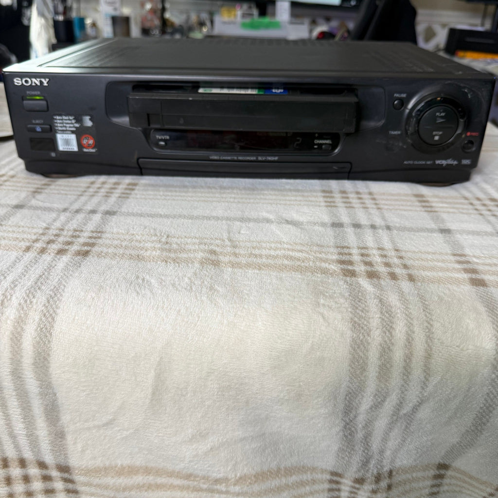 Sony SLV-740HF VHS VCR 4-Head Hi-Fi Stereo Video Cassette Recorder Black