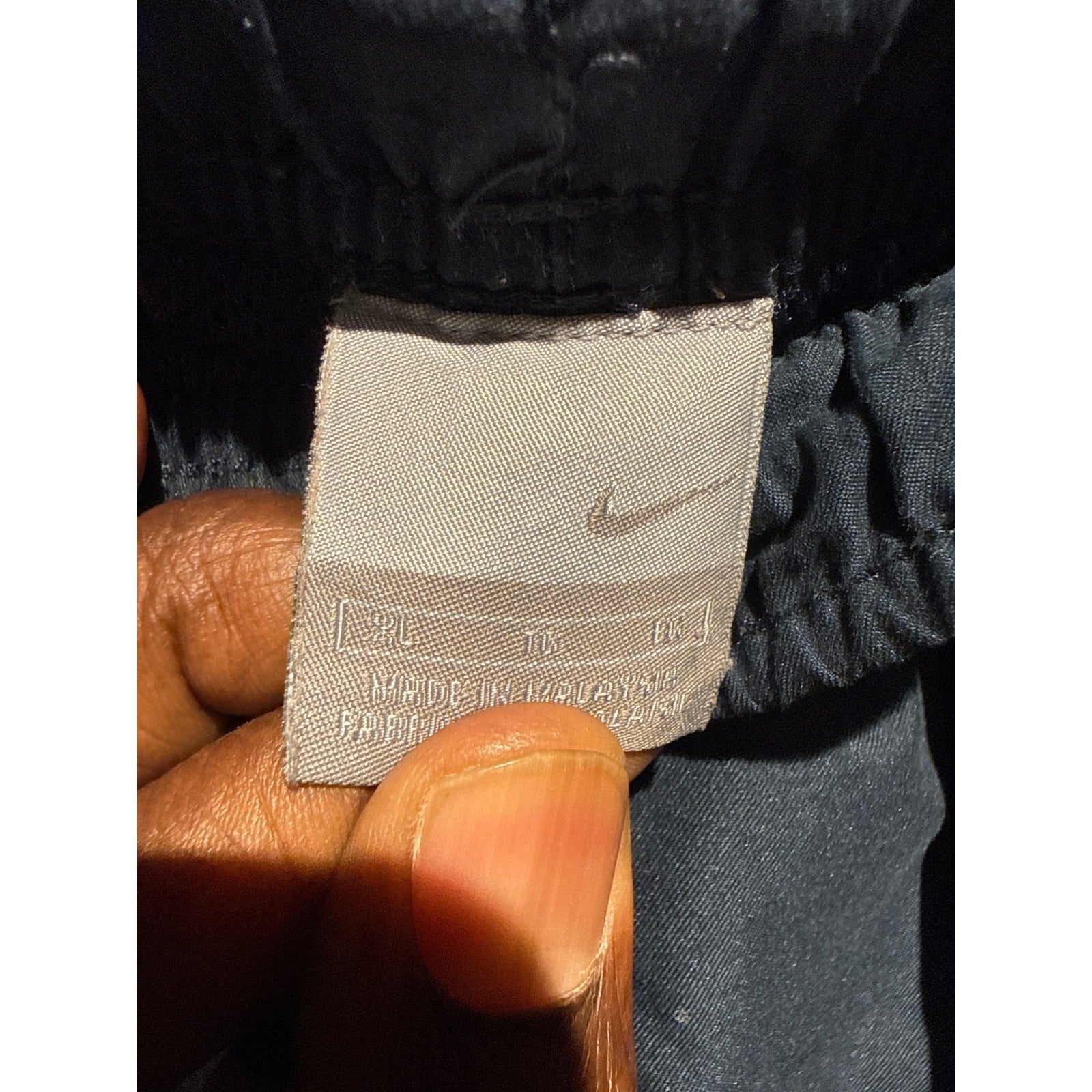 Nike Vintage Navy Blue White Stripe Cargo Track Pants Relaxed Fit Mens XL 16x31